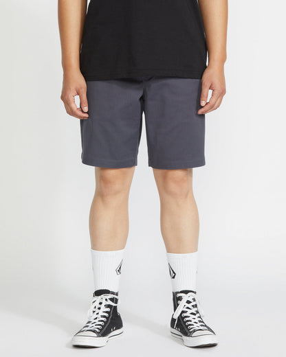 Men's Frickin Elastic Waist Shorts 19 Charcoal - Volcom