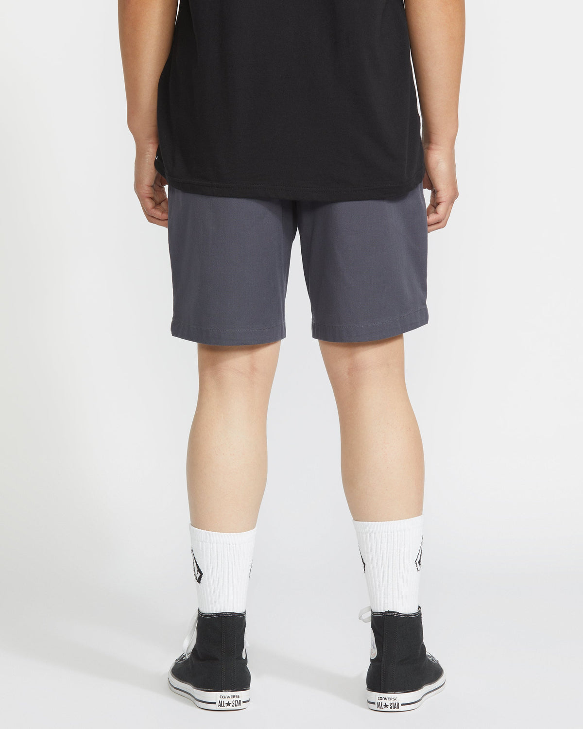 Men's Frickin Elastic Waist Shorts 19 Charcoal - Volcom