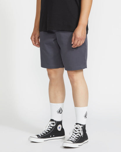 Men's Frickin Elastic Waist Shorts 19 Charcoal - Volcom