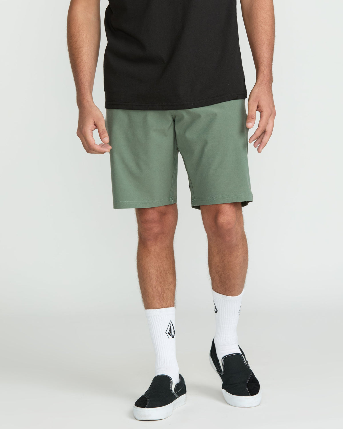Men's Frickin Cross Shred Static Shorts Light Olive - Volcom