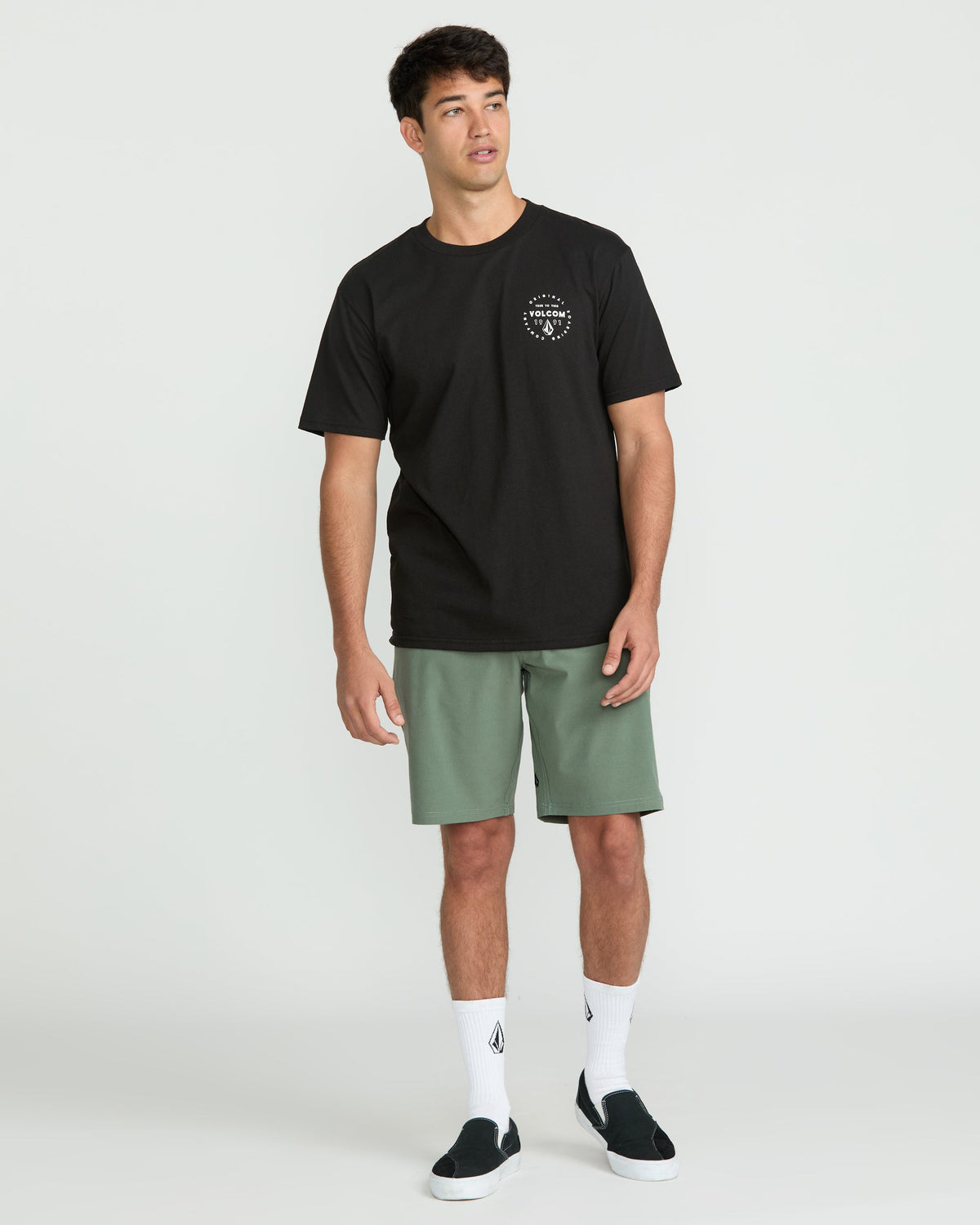 Men's Frickin Cross Shred Static Shorts Light Olive - Volcom