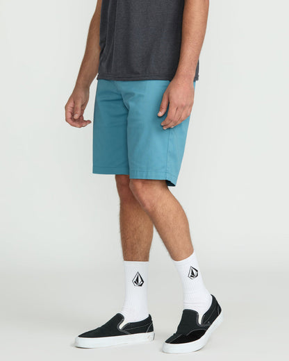 Men's Frickin Modern Stretch Shorts Used Blue - Volcom