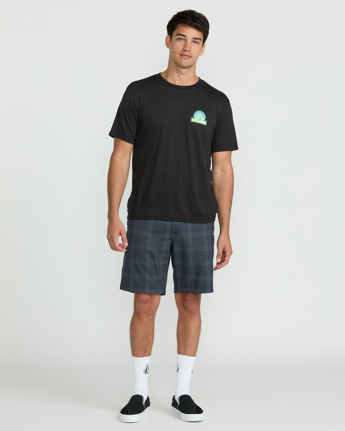 Men's Frickin Elastic Waist Shorts Dark Slate - Volcom
