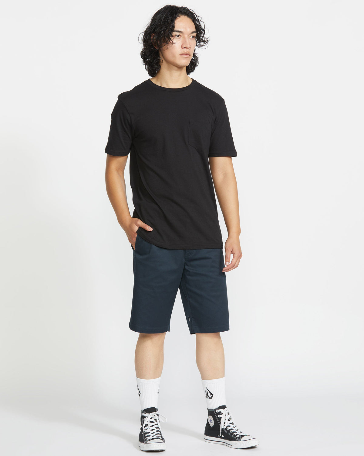 Men's Frickin Modern Stretch Shorts Dark Navy - Volcom