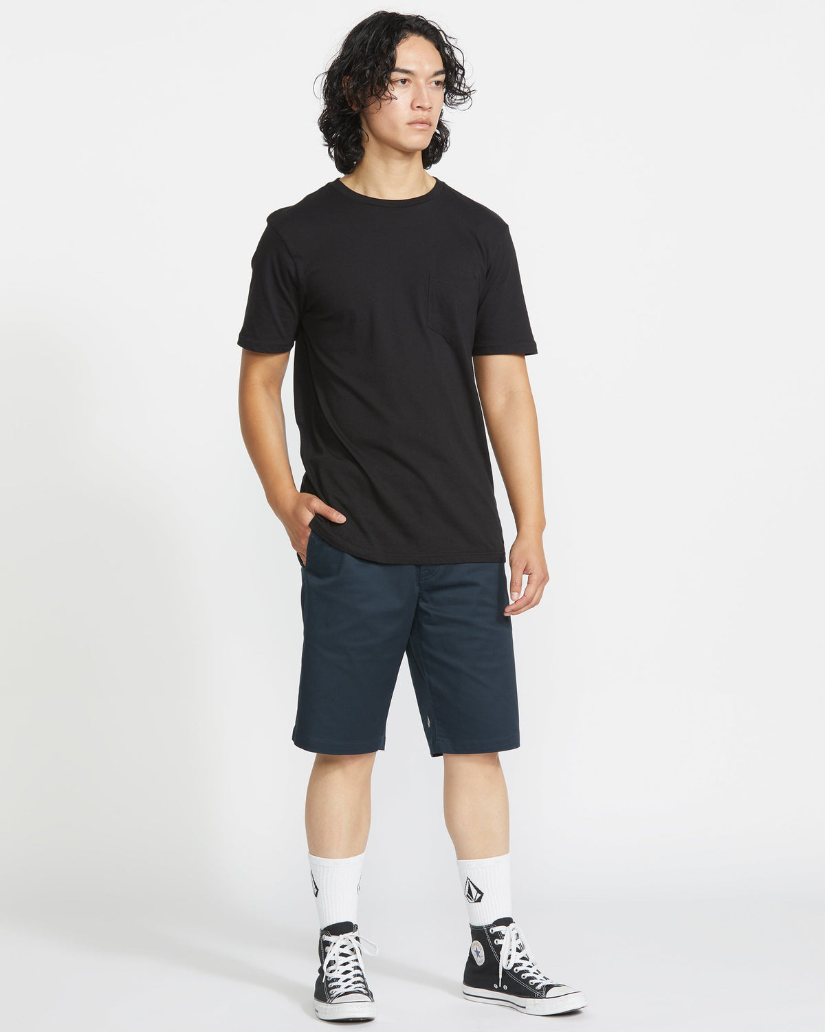 Men's Frickin Modern Stretch Shorts Dark Navy - Volcom