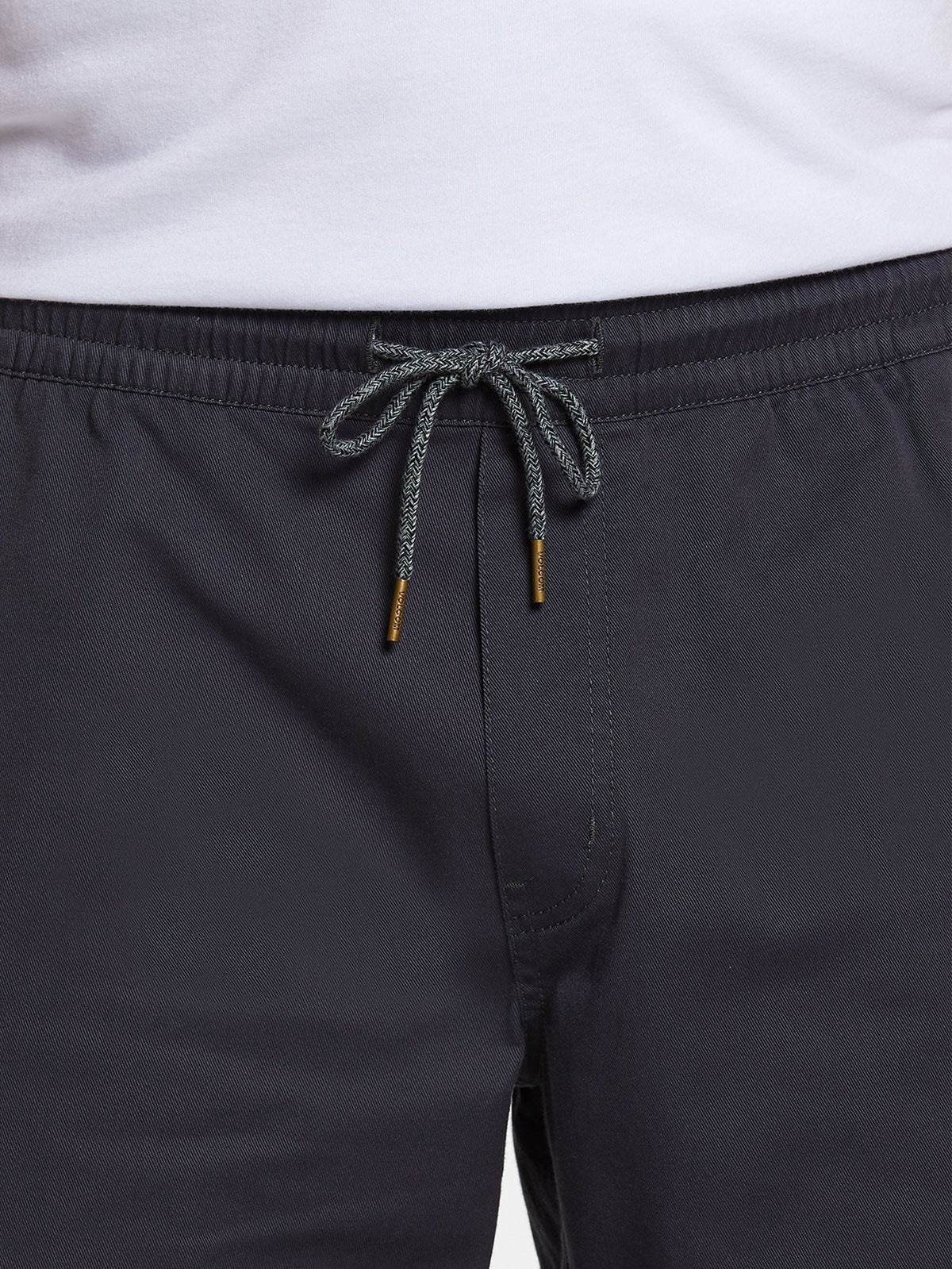 Men's Frickin Elastic Waist Shorts Charcoal - Volcom