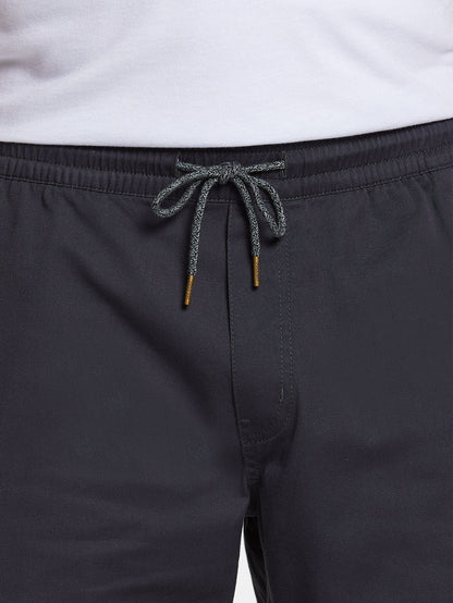 Men's Frickin Elastic Waist Shorts Charcoal - Volcom