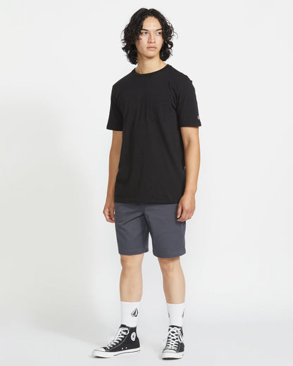 Men's Frickin Elastic Waist Shorts Charcoal - Volcom