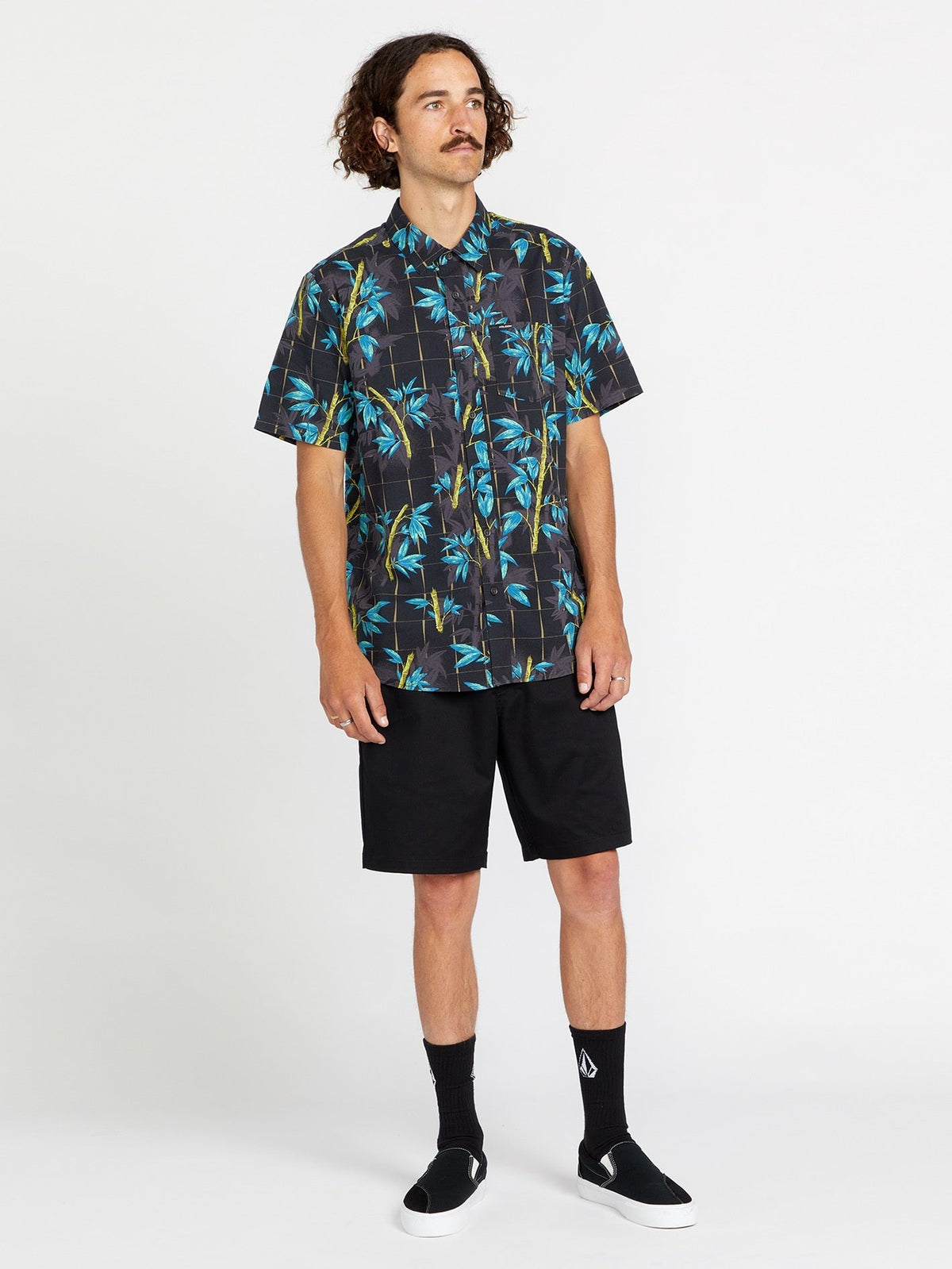 Men's Frickin Elastic Waist Shorts Black - Volcom