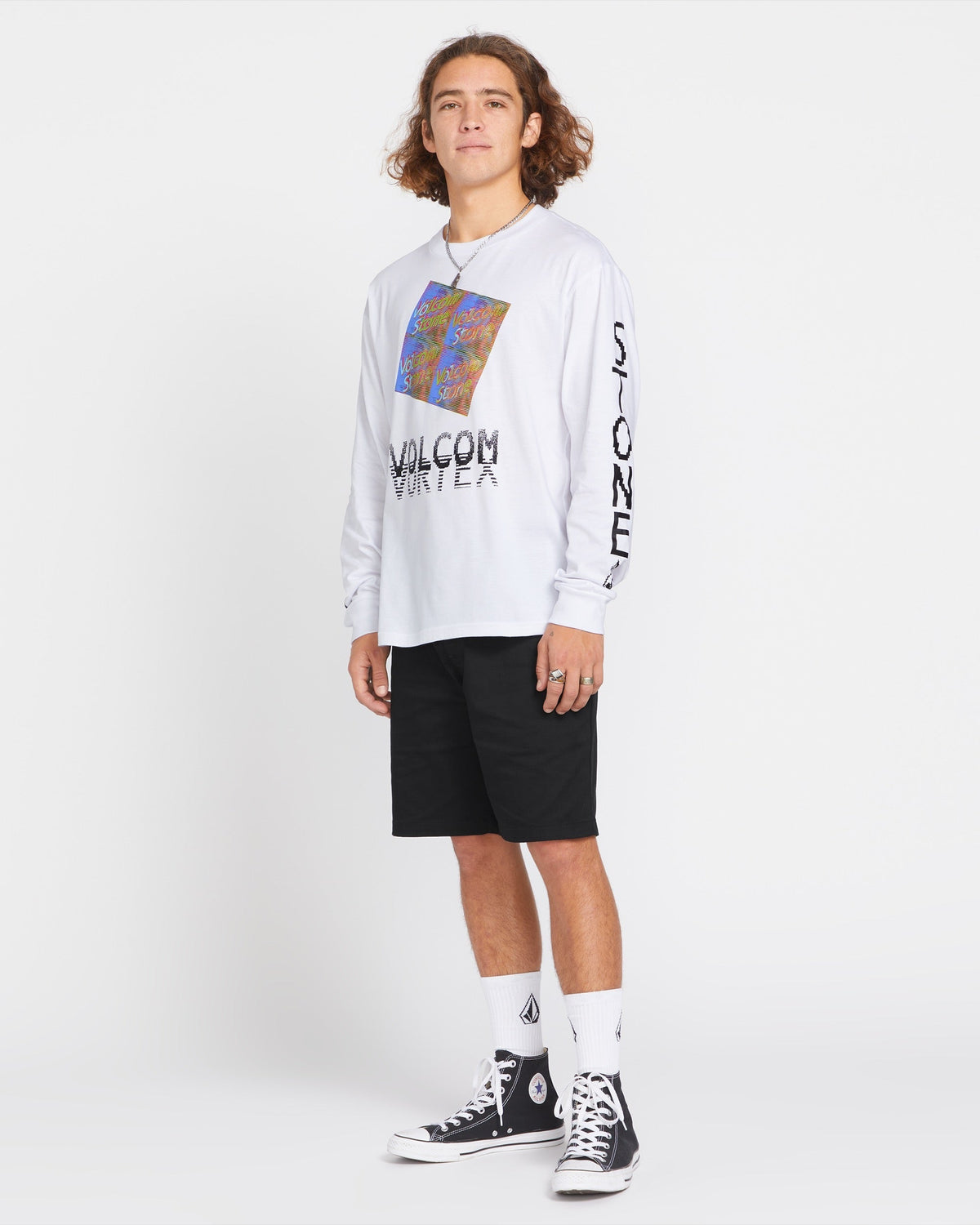 Men's Frickin Elastic Waist Shorts Black - Volcom