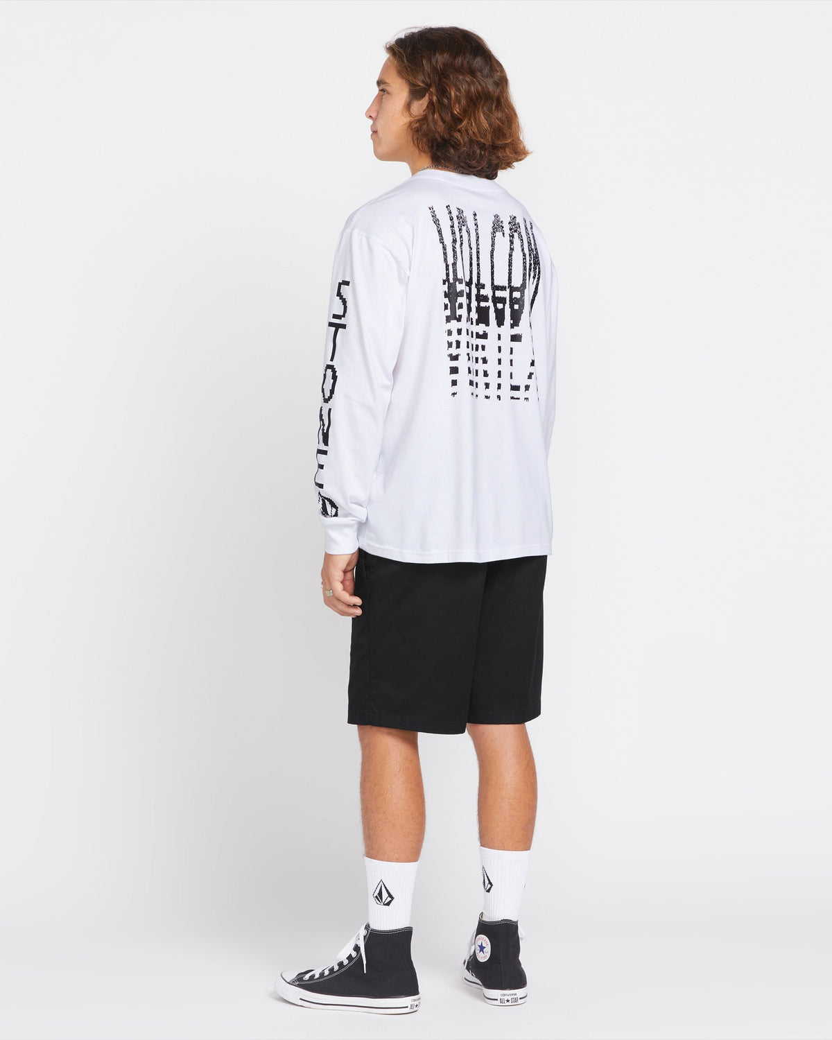 Men's Frickin Elastic Waist Shorts Black - Volcom