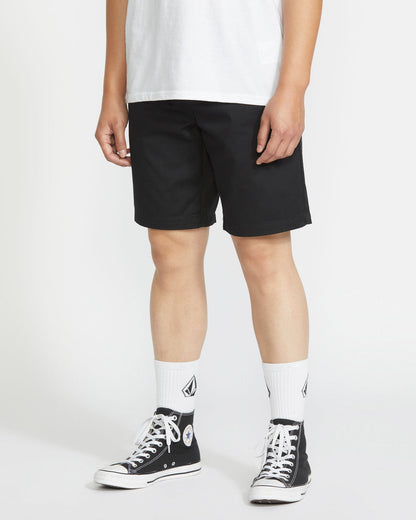 Men's Frickin Elastic Waist Shorts Black - Volcom