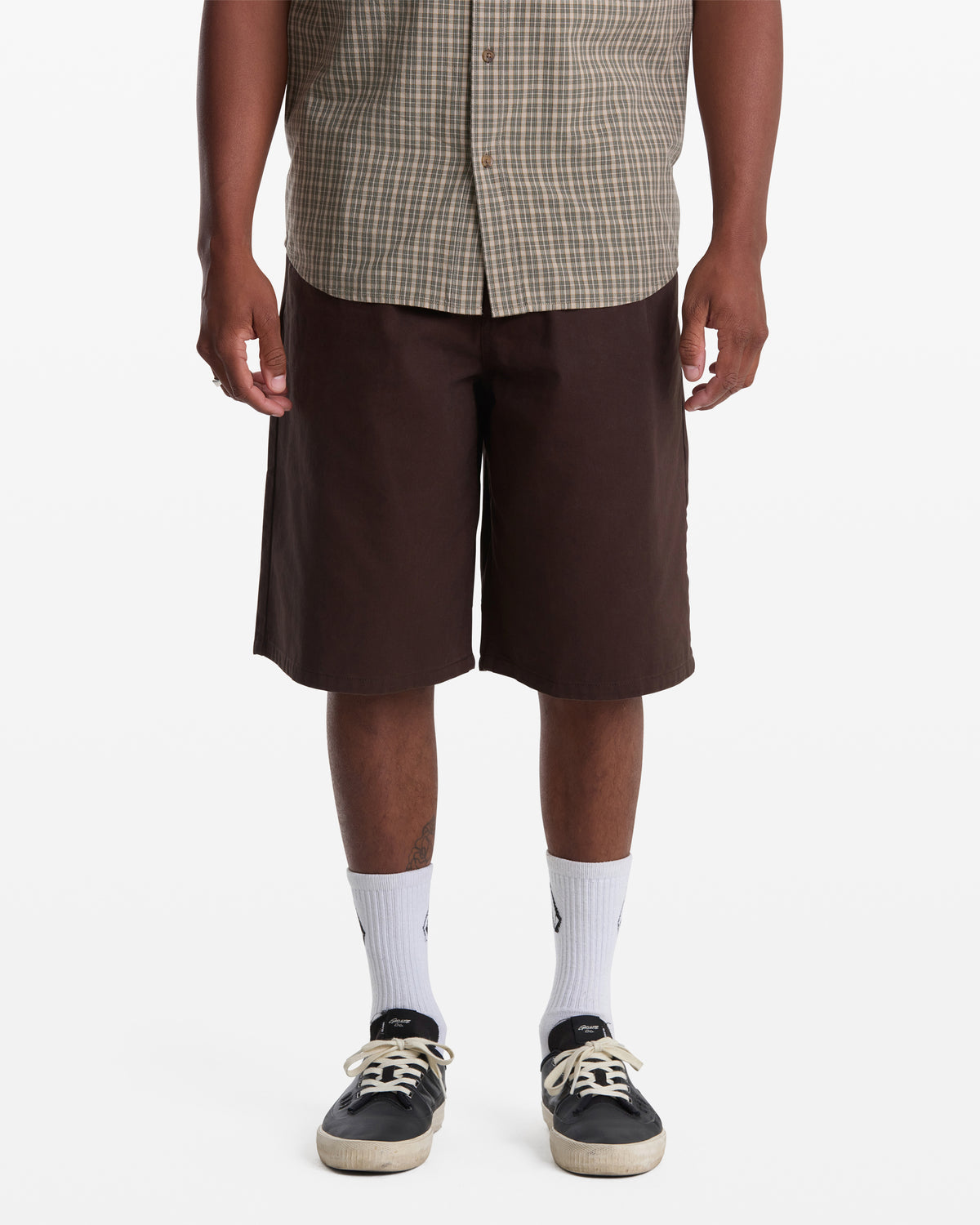 Men's Chillow Plt Elastic Waist Chino Short Vs 24 Cacao - Volcom