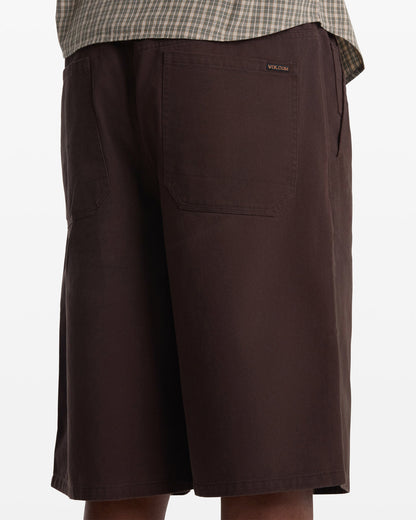 Men's Chillow Plt Elastic Waist Chino Short Vs 24 Cacao - Volcom