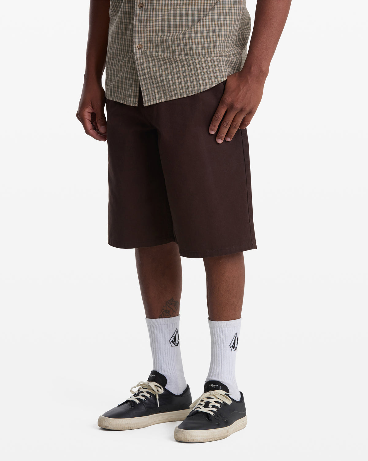 Men's Chillow Plt Elastic Waist Chino Short Vs 24 Cacao - Volcom