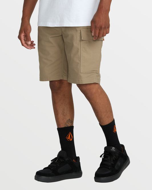 Men's Caliper II Relaxed Work Short Brindle - Volcom