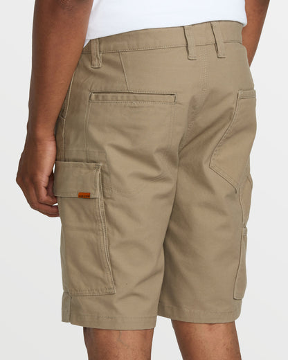 Men's Caliper II Relaxed Work Short Brindle - Volcom