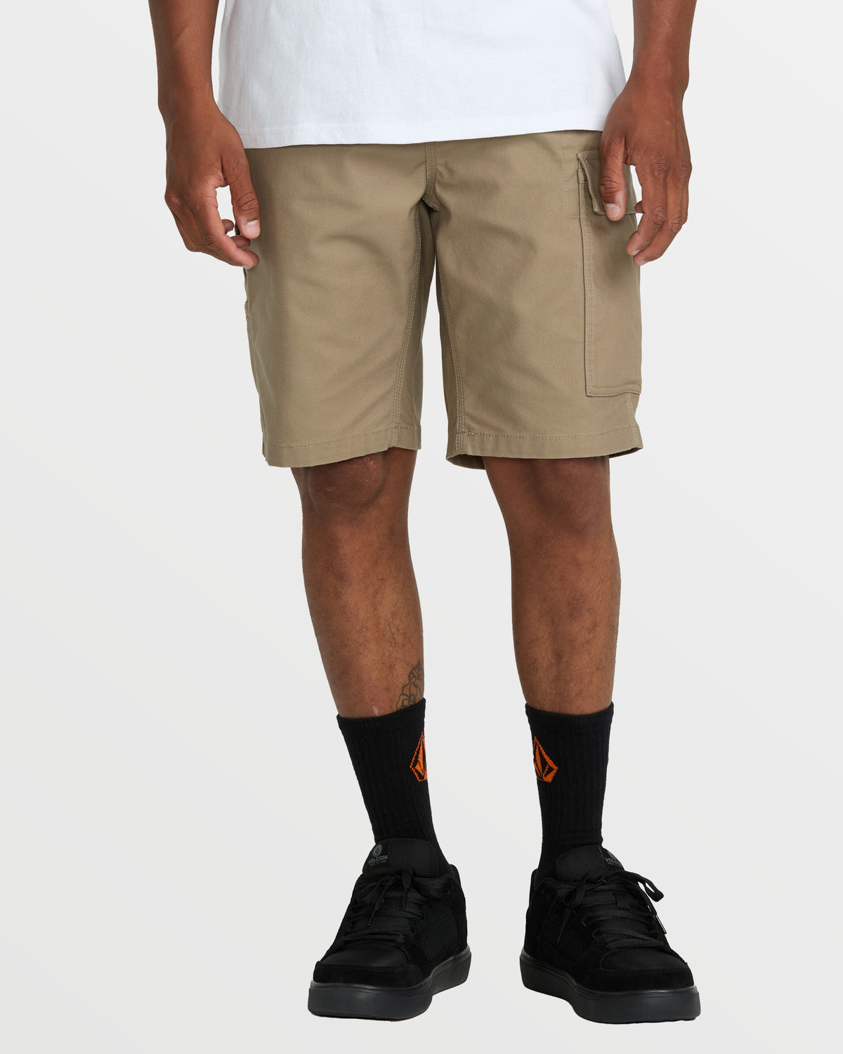Men's Caliper II Relaxed Work Short Brindle - Volcom