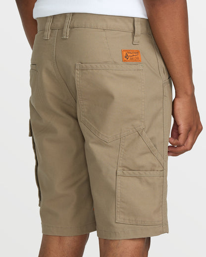 Men's Caliper II Relaxed Work Short Brindle - Volcom