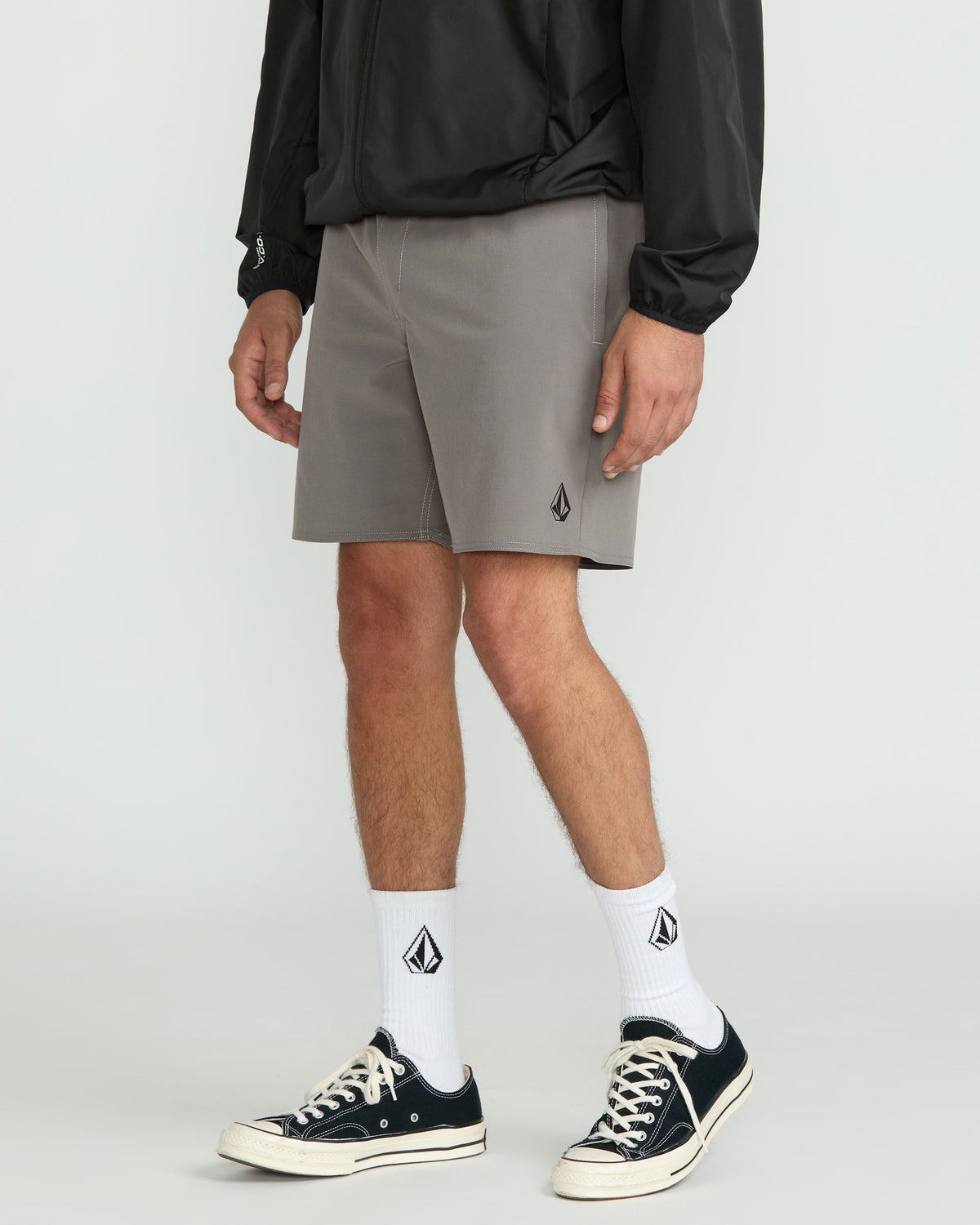 Men's Nomoly Elastic Waist Shorts 18 Pewter - Volcom