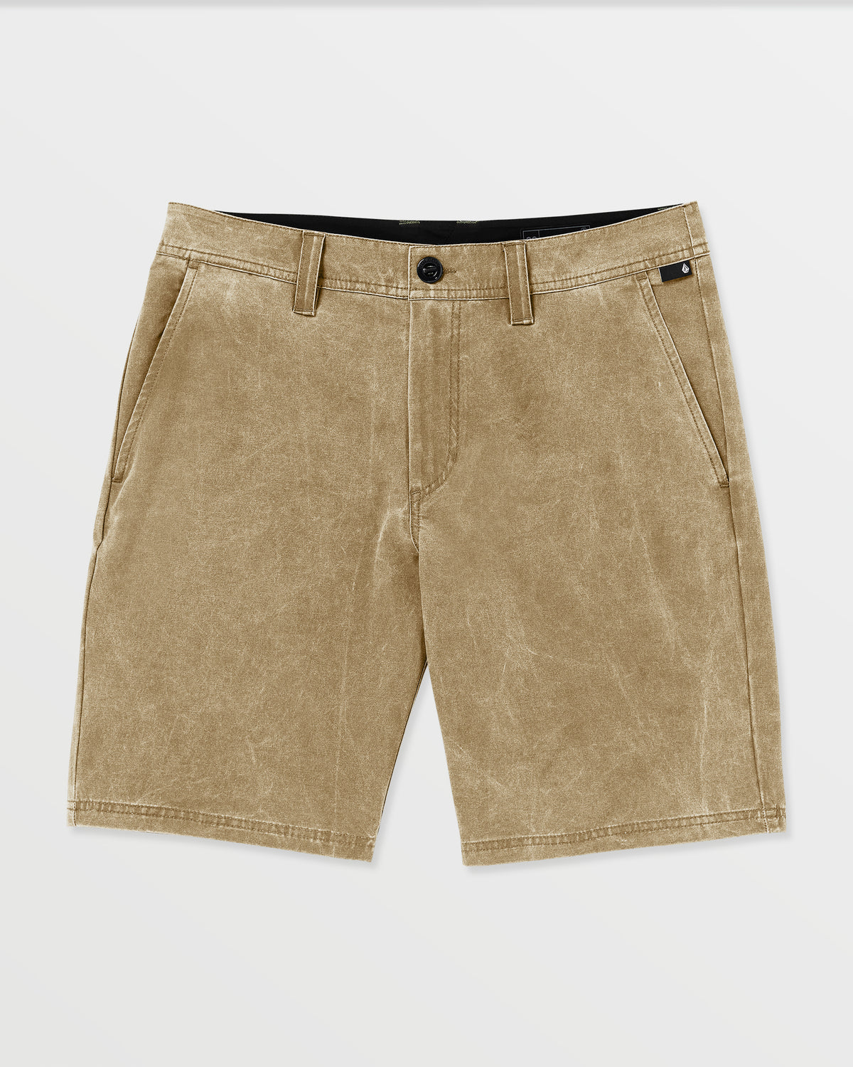 Men's Stone Faded Hybrid Shorts Dark Khaki - Volcom