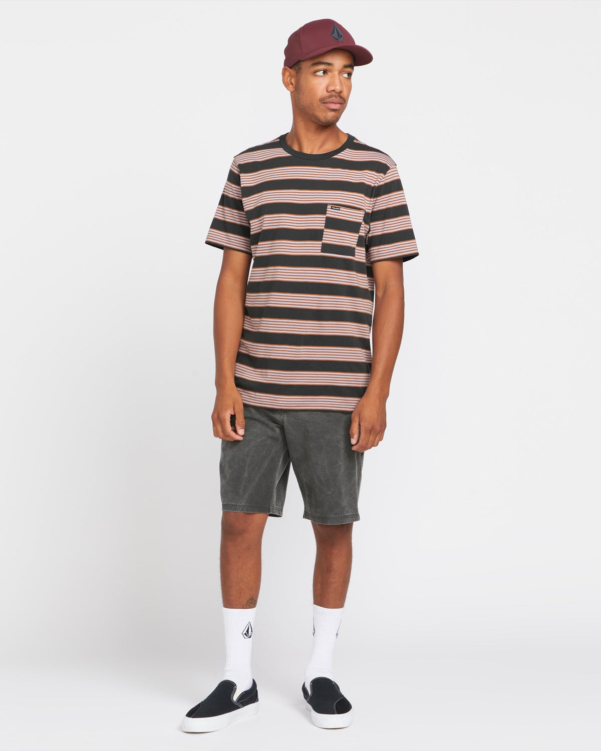 Men's Stone Faded Hybrid Shorts Stealth - Volcom