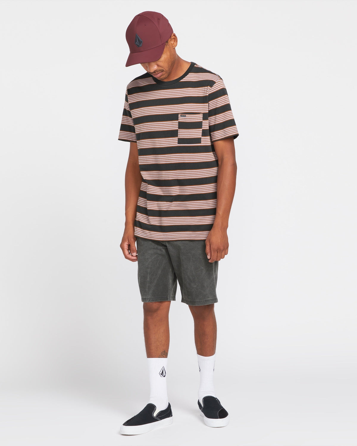 Men's Stone Faded Hybrid Shorts Stealth - Volcom