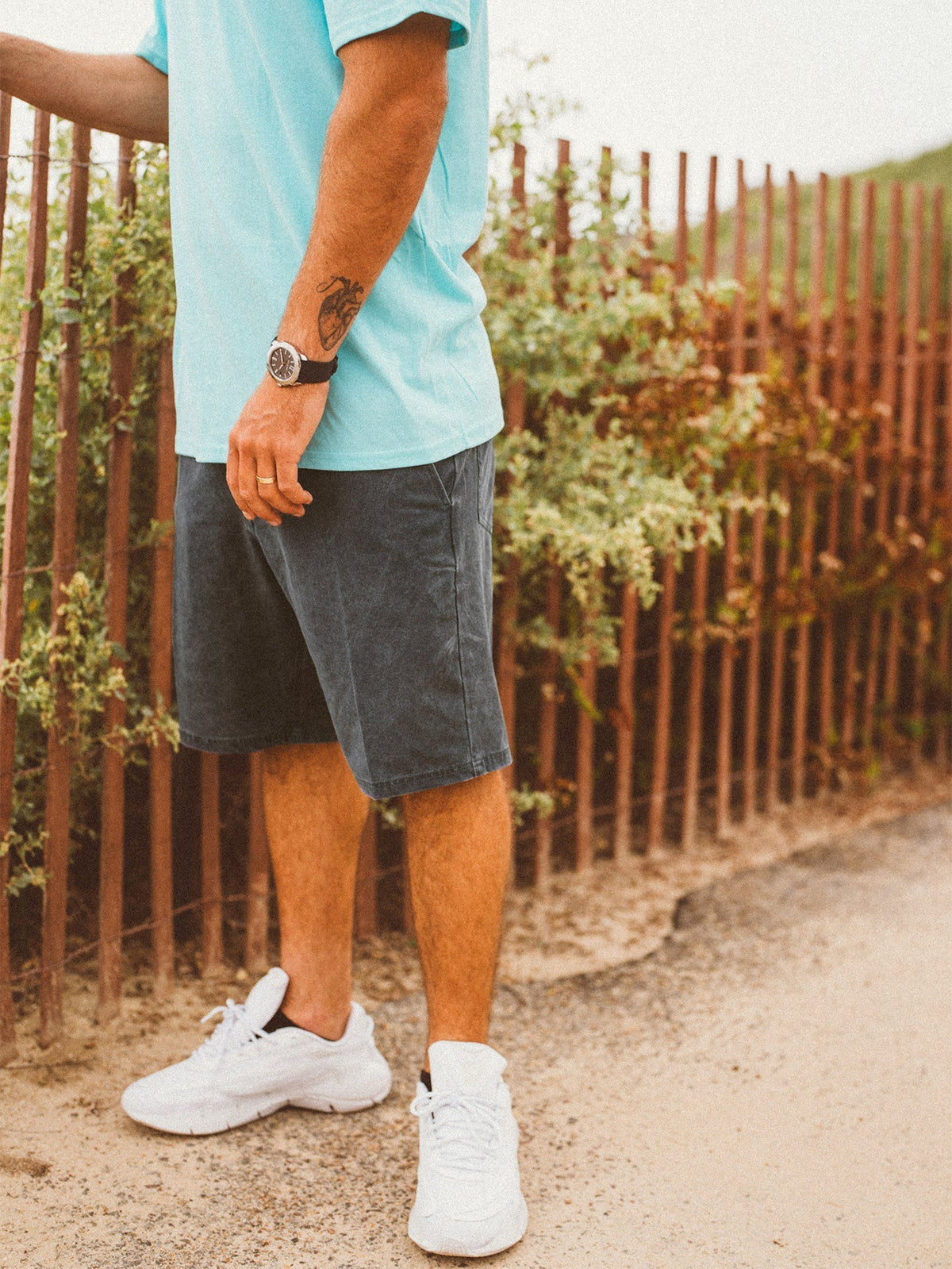 Men's Stone Faded Hybrid Shorts Stealth - Volcom