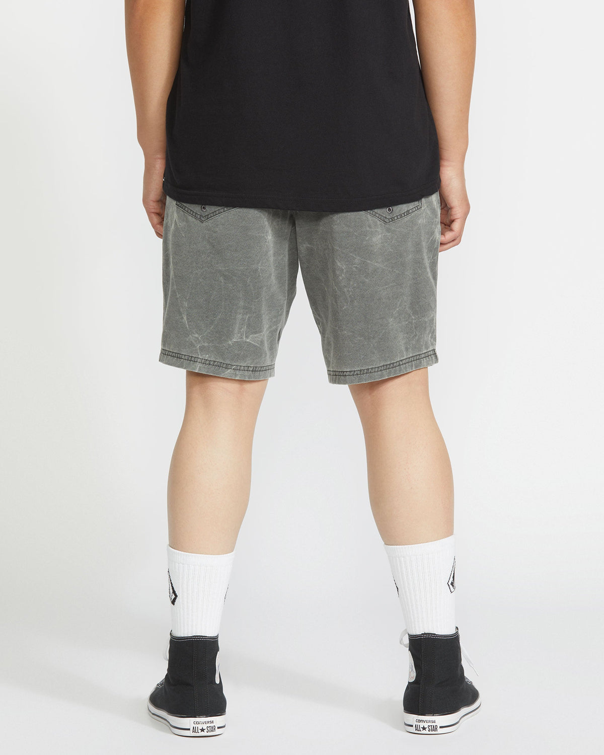 Men's Stone Faded Hybrid Shorts Stealth - Volcom