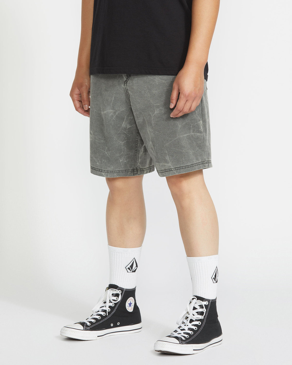 Men's Stone Faded Hybrid Shorts Stealth - Volcom