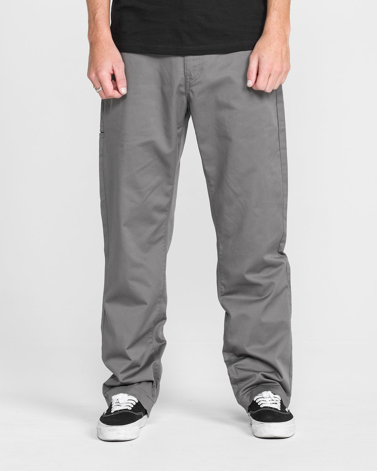 Men's Frickin Relaxed Chino Pants Charcoal - Volcom