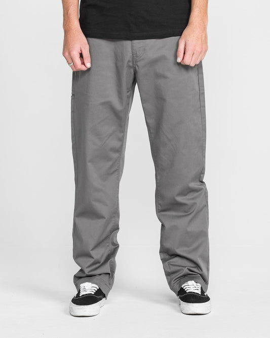 Men's Frickin Relaxed Chino Pants Charcoal - Volcom