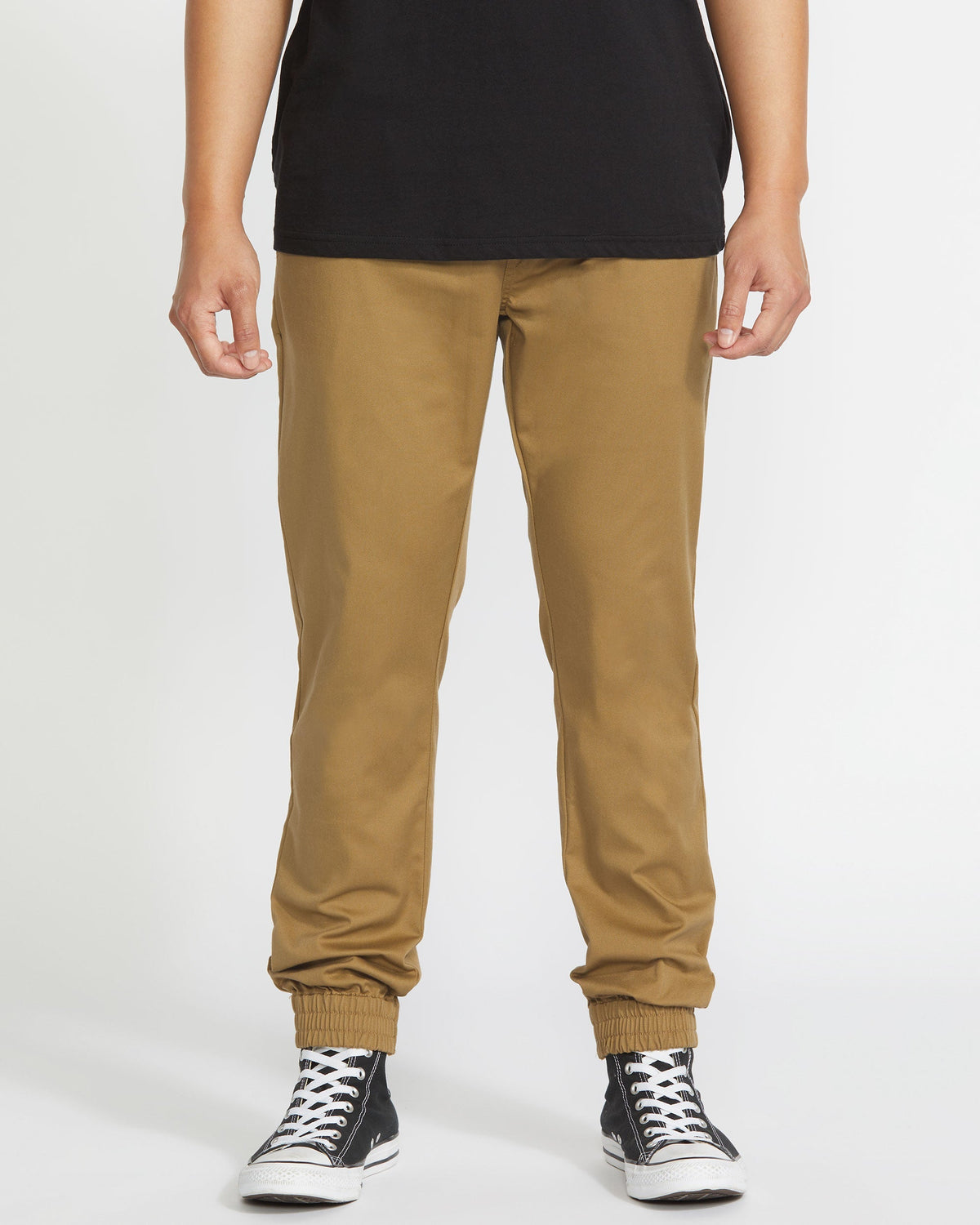 Men's Frickin Slim Joggers Dark Khaki - Volcom