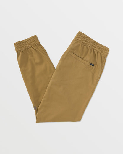 Men's Frickin Slim Joggers Dark Khaki - Volcom
