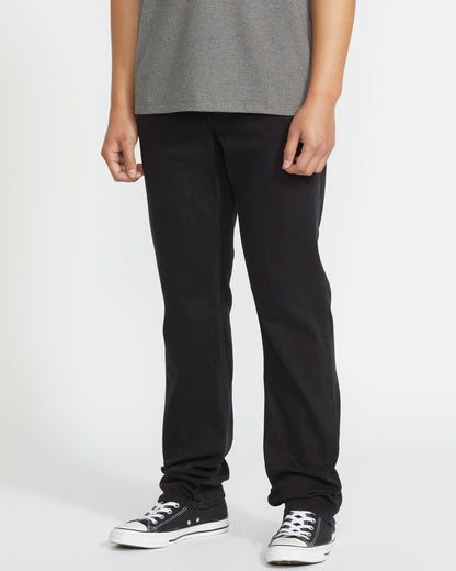 Men's Solver Modern Fit Jeans Black Out - Volcom