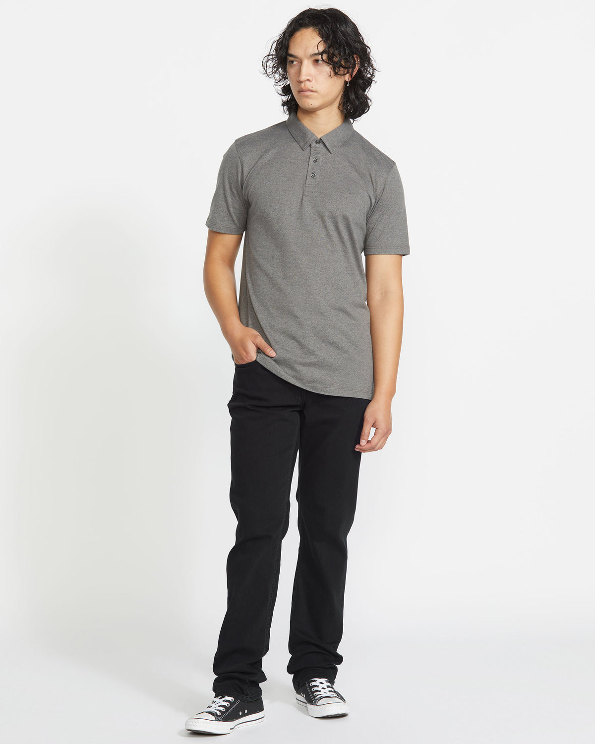 Men's Solver Modern Fit Jeans Black Out - Volcom