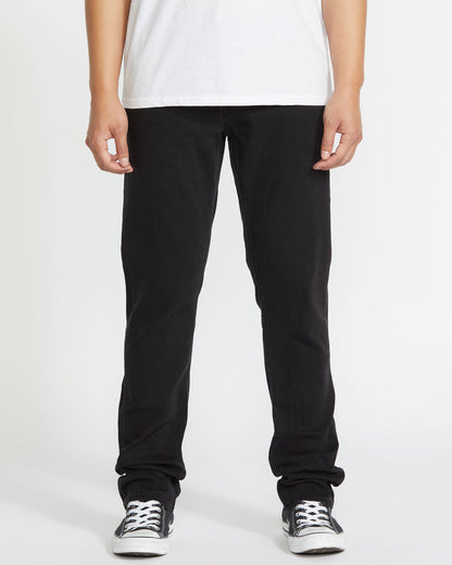 Men's Vorta Slim Fit Jeans Black Out - Volcom