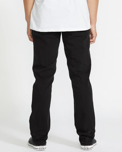 Men's Vorta Slim Fit Jeans Black Out - Volcom