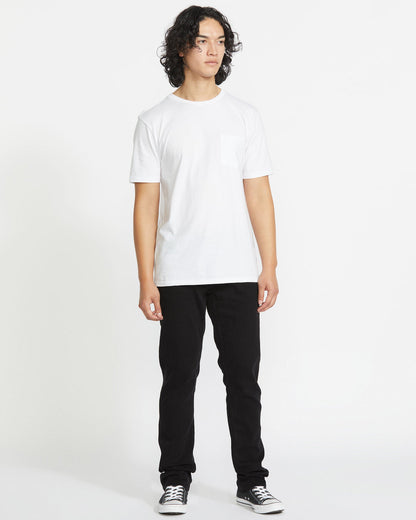 Men's Vorta Slim Fit Jeans Black Out - Volcom