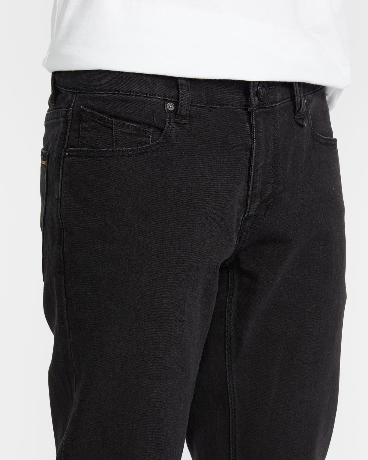 Men's Vorta Slim Fit Jeans Black Out - Volcom