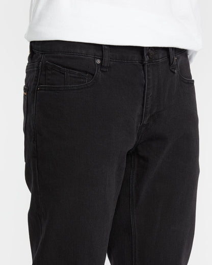 Men's Vorta Slim Fit Jeans Black Out - Volcom