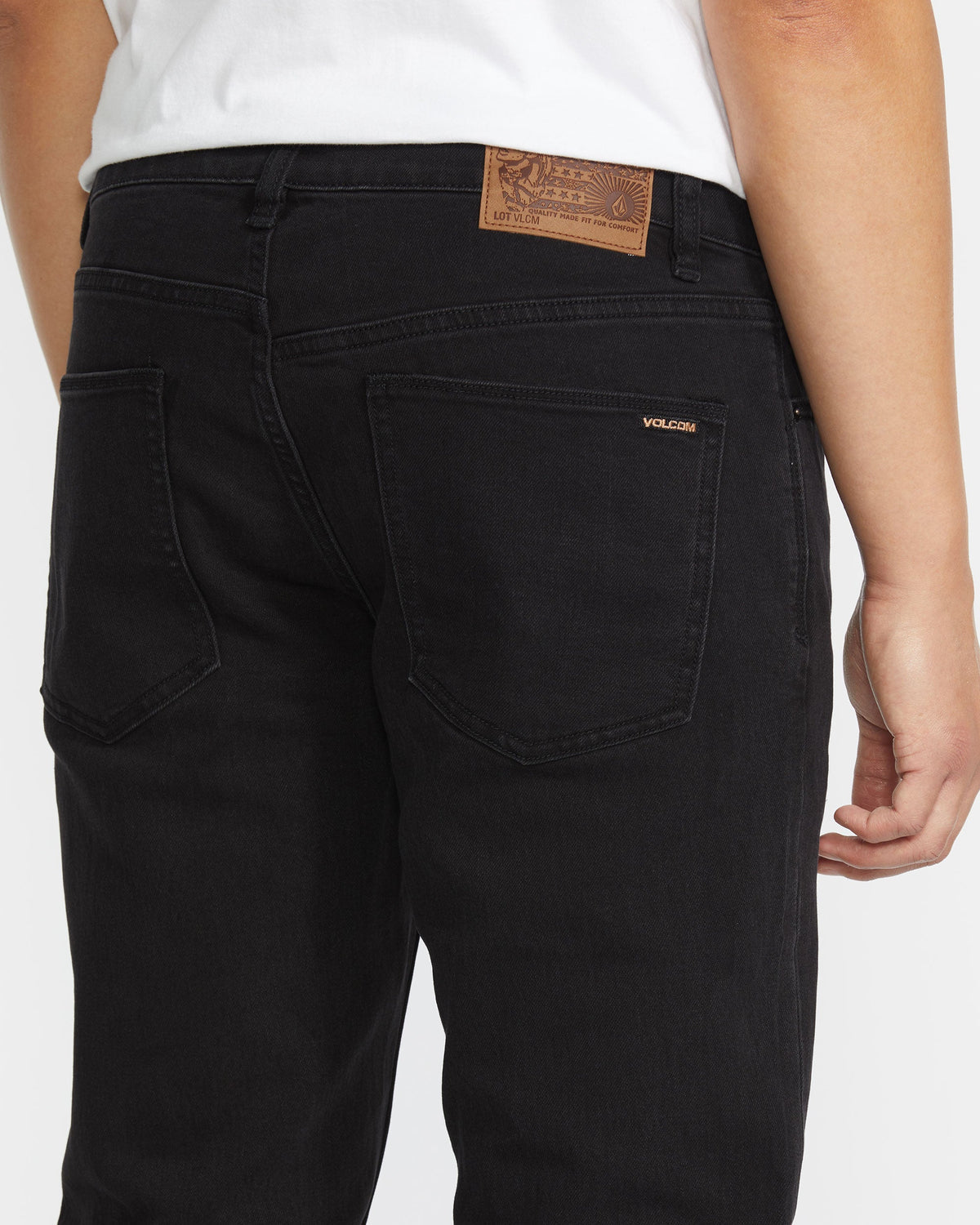 Men's Vorta Slim Fit Jeans Black Out - Volcom