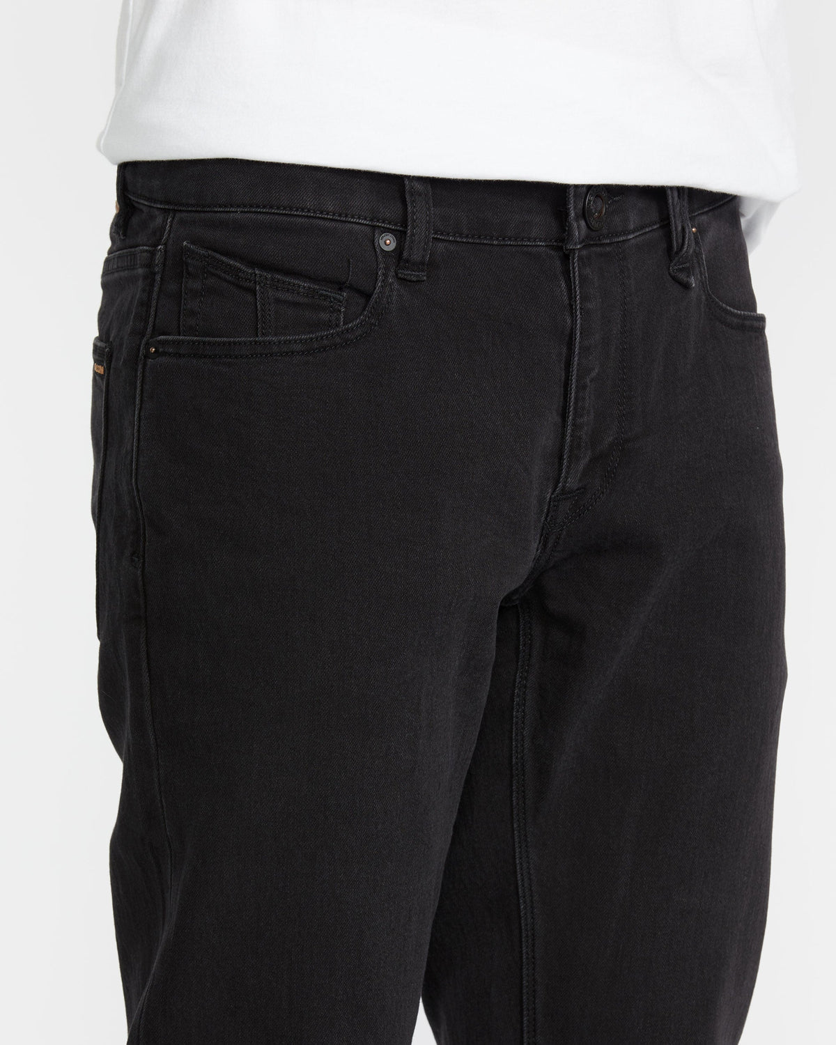 Men's Vorta Slim Fit Jeans Black Out - Volcom