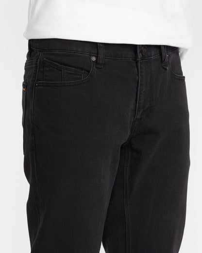 Men's Vorta Slim Fit Jeans Black Out - Volcom