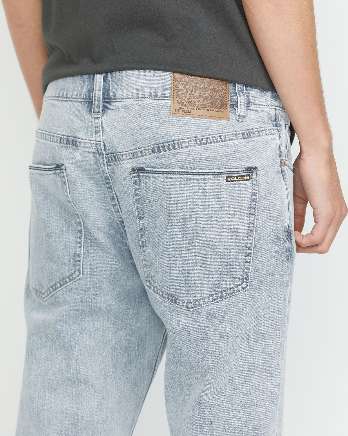 Men's Solver Modern Fit Jeans Carolina Blue - Volcom