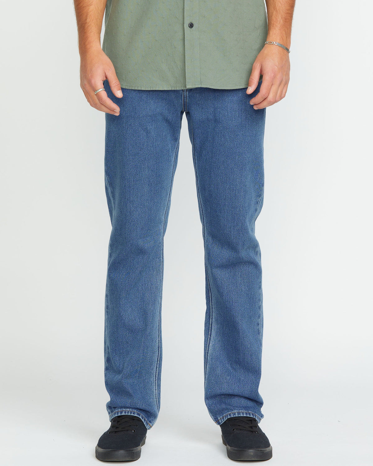 Men's Solver Modern Fit Jeans Standard Issue Blue - Volcom