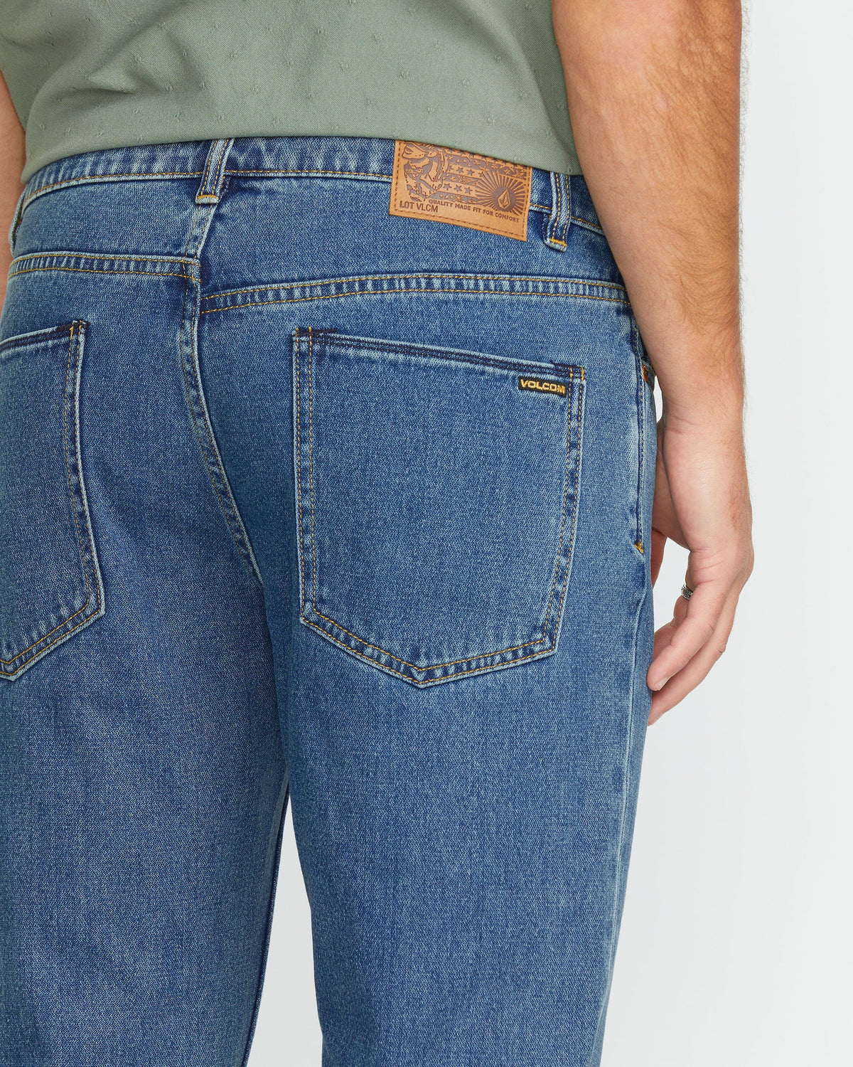 Men's Solver Modern Fit Jeans Standard Issue Blue - Volcom