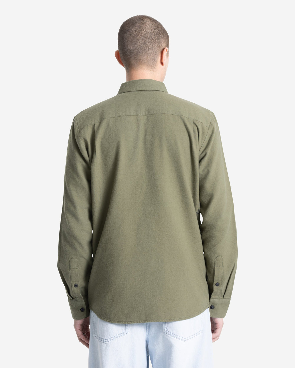Men's Levelstone Long Sleeve Shirt Dark Olive - Volcom
