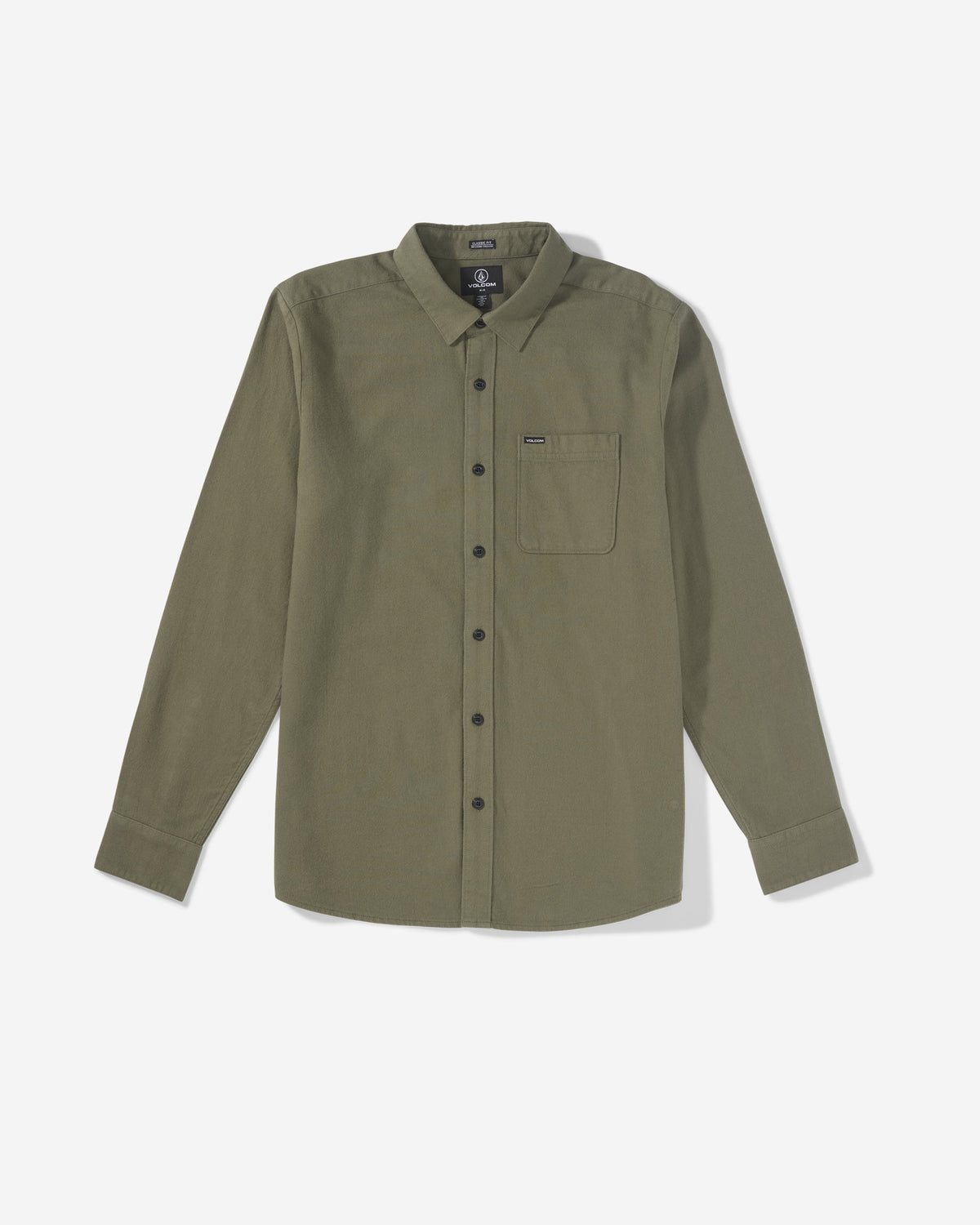 Men's Levelstone Long Sleeve Shirt Dark Olive - Volcom