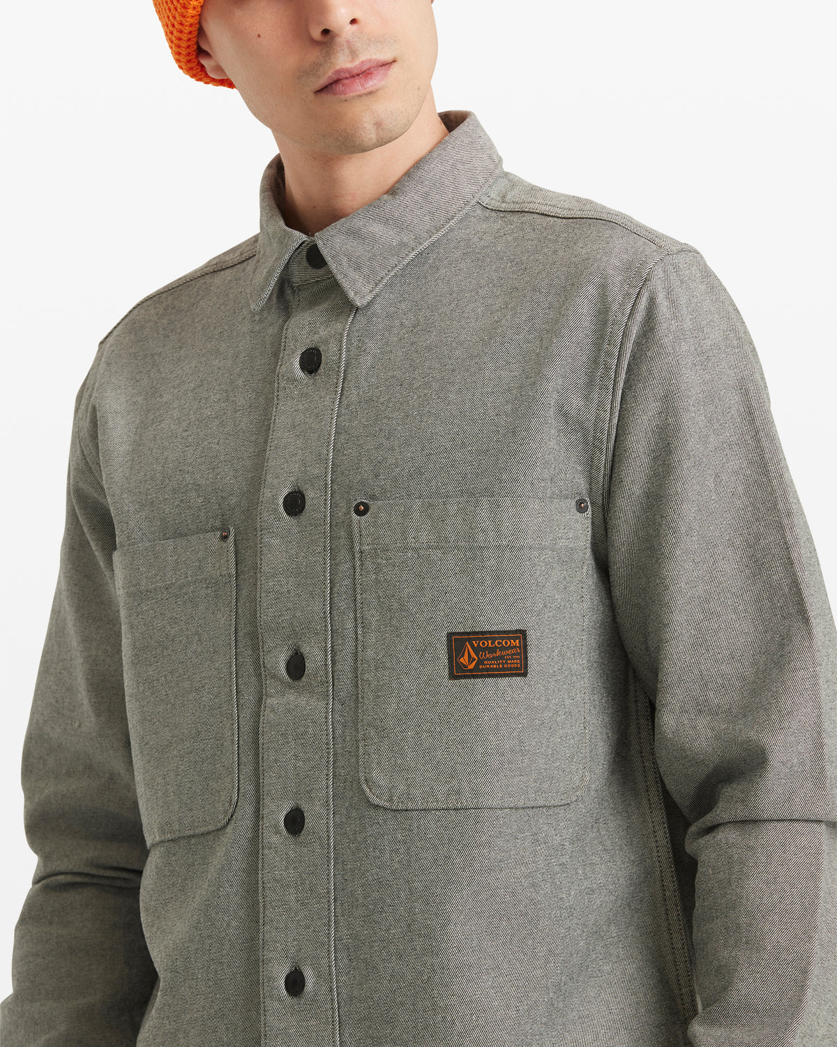 Men's Levelstone Long Sleeve Shirt Antique Black - Volcom